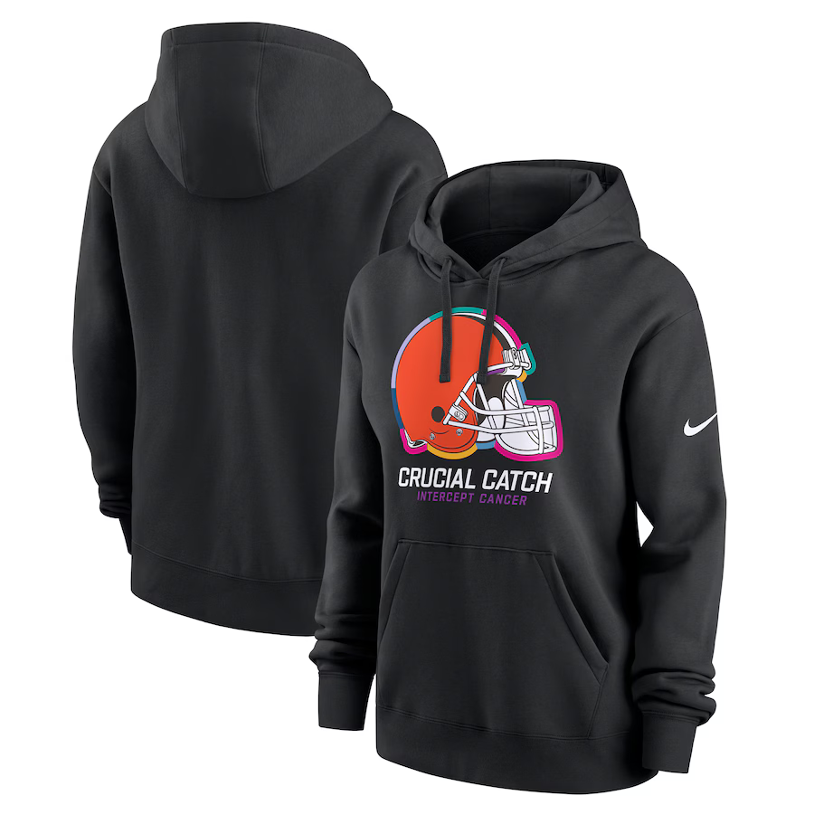 Women Cleveland Browns Black 2024 Nike NFL hoodie 2